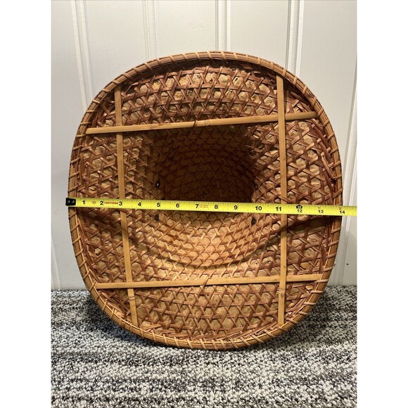 Vintage Old Chinese / Vietnam Woven Colonial Empire Hat Great Condition Decor main image 4